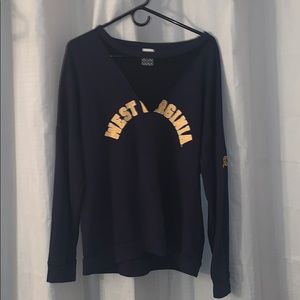 West Virginia PINK crewneck